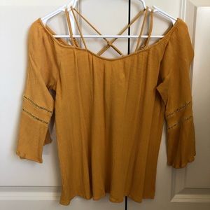 Crescent Cold Shoulder Top